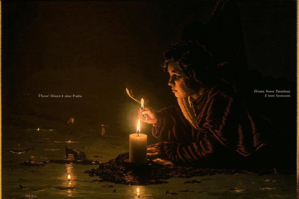 Свеча («Я дунул на свечу.  Один, в немой постели…»)