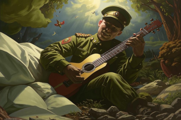Муза («Муза входит в сны пехотинцев…»)