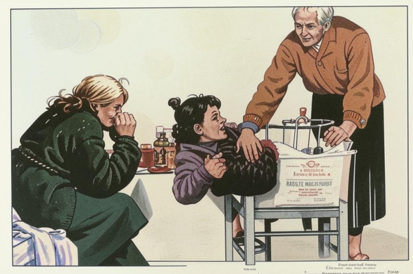 «Бабка подымается бодрая, с давлением...»