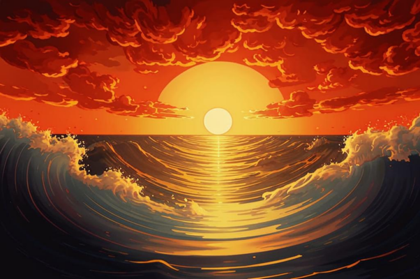 В море («Если низко склониться к вод…»)