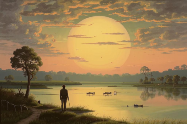 В степи («Облаков оранжевые пряд…»)