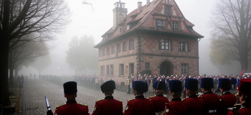 Смена караула у здания международного трибунала