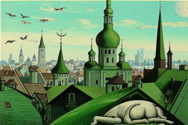 «Зеленый исчерна свой шпиль Олай...»