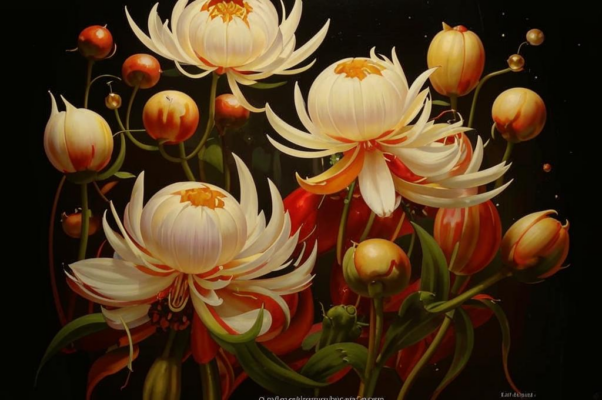 Боа из кризантэм