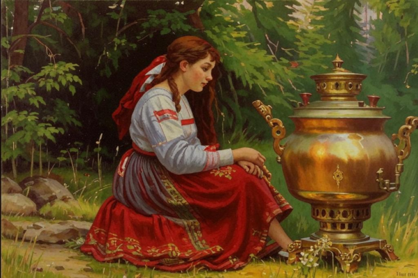 Триолет («В протяжных стонах самовар…»)