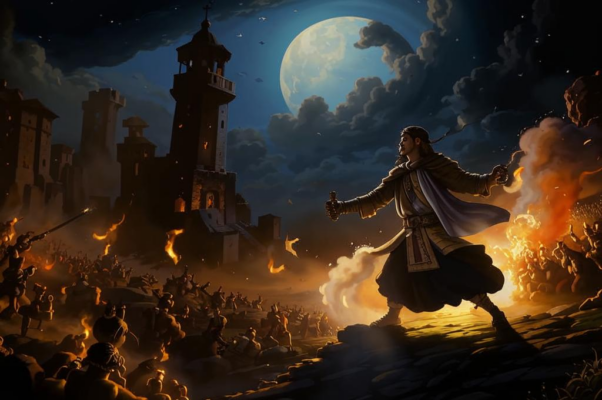 «Над крепостью побагровел туман...»