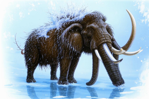 Мамонт («Как впаянный в льдину мамонт…»)