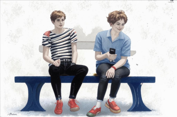 На скамье бульвара