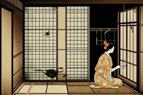 Сверчок («В бумажной хижине японц…»)