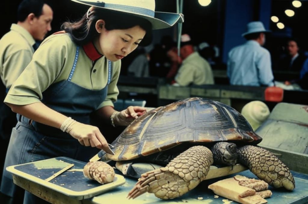 Черепаха («Черепаха на базаре Хакодат…»)