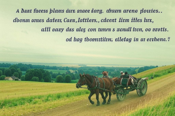 «Вдоль по гребню катится телега...»