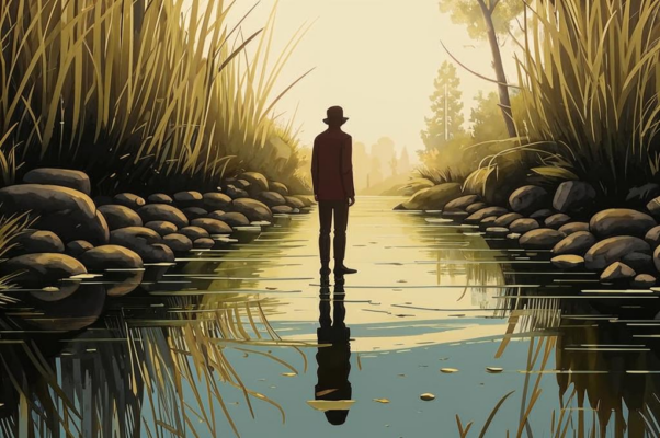 «Ах, что за речка! Удираешь...»