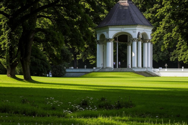 «И круглый сад перед музеем...»