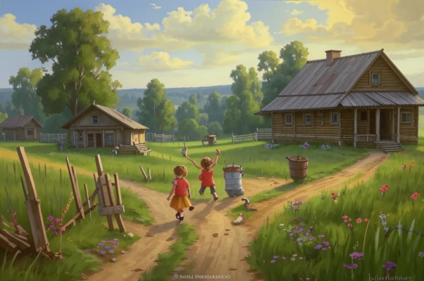 «По памяти рисую: вот изба...»