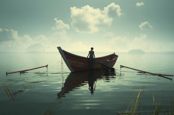 «Свою любовь — как лодку чью-то...»