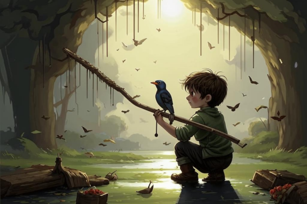 «Я хоронил скворца. Я из рогатки...»