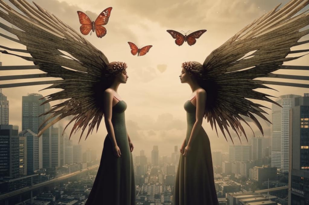 Купание в ночном фонтане