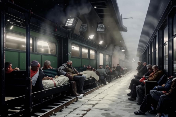 Туда («Настывает ночь кругом…»)