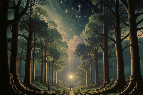 В роще («Мы под звездами в дубраве тихо ждали…»)