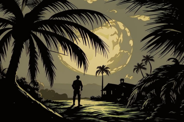 «Под крышей пальмовой рябою...»