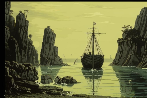 «Море белесое спит. Округлые камни темнеют...»