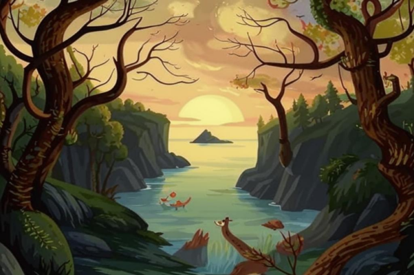 «Я издалека гляжу. Разделили нас море и сосны...»