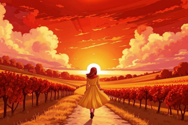 Вино («Вечер осенний пришел.  Багряные тучи недвижны…»)