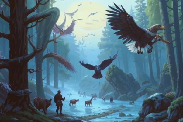 Полдень («Повиснут в воздухе орлы…»)