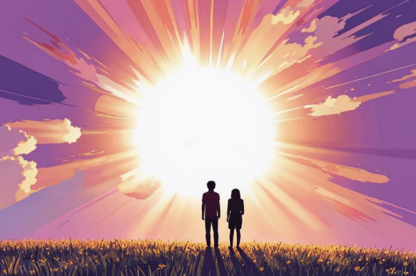 Молча смотрю на солнце