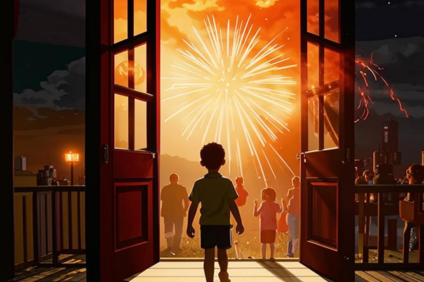 На выставке детских рисунков