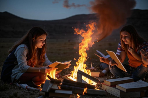 Сжигаю старые учебники