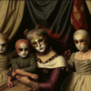 Женщина и дети («Женщина и дети.  «В костюме светлом Коломбины……»)