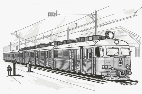 В дороге («Шел поезд чуть ли не неделю…»)