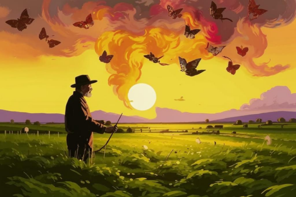 Точка зрения («Вечерело.  Пахло огурцами…»)