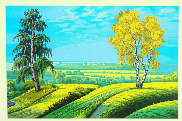 На поезде утром