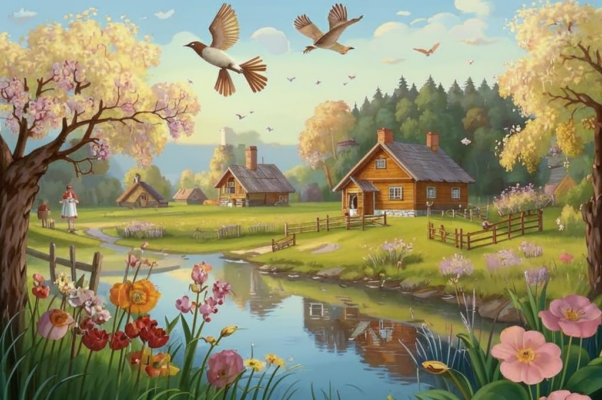 Пастораль («Как весенний цвет листвы…»)