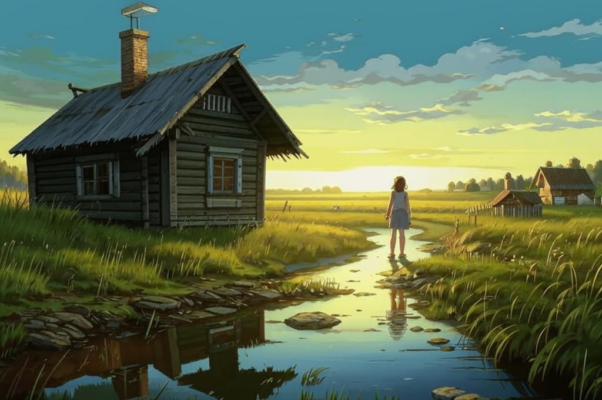 «Близ одинокой избушки...»