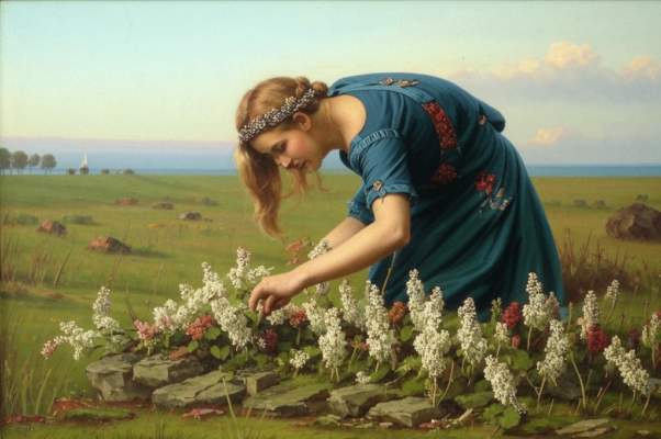 «В поле девушка ходила...»