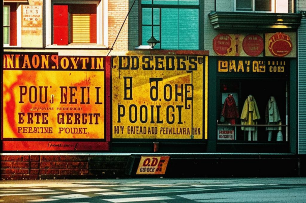 «Вывески цветные...»