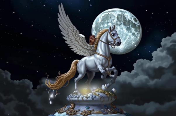 «На небе лунный рдеет щит...»