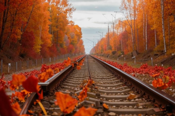 Красные листья