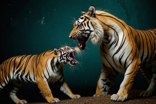 Тигр и лошадь