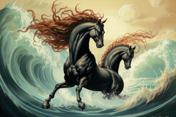 У моря («У моря моря в листьях листья…»)