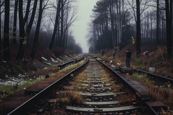 «Лес привокзальный, затравленный...»