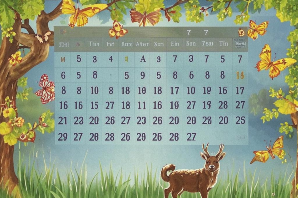 «Числа в календаре...»