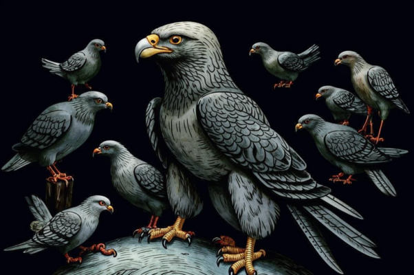 Голуби и Коршун