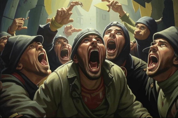 Эпиграмма («Грабители кричат: «Бранит, он нас!…»)