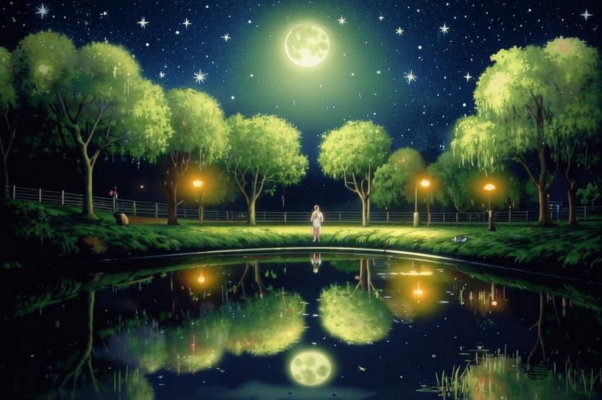 «Ночь тиха, сад объят полутьмою...»