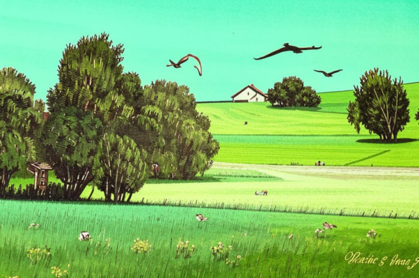 «От деревьев тени...»