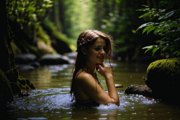 «Когда купальщица с тяжелою косой...»